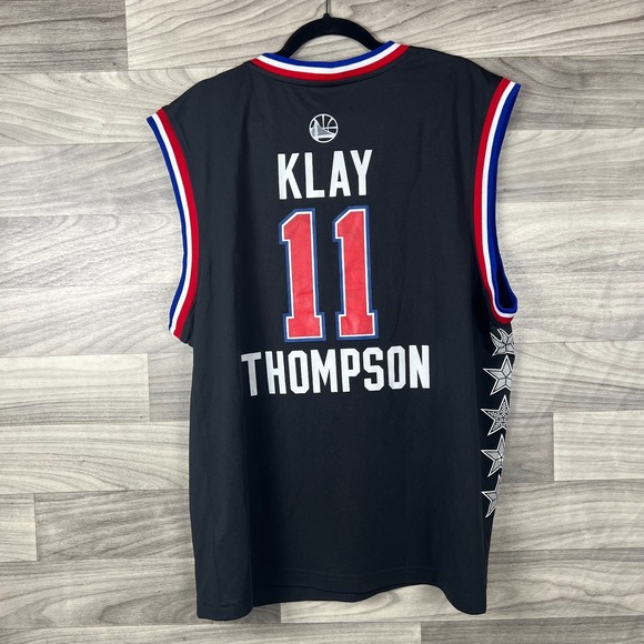 Adidas Golden State Warriors Klay Thompson All Star West Jersey Men Large Black - Picture 2 of 10